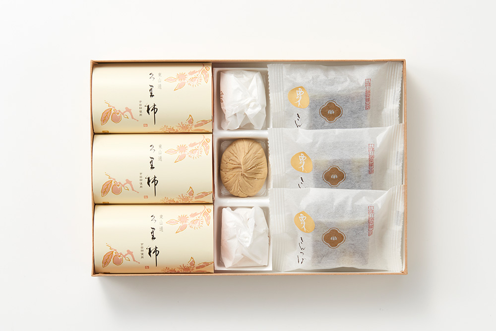 秋冬ギフト1(栗きんとん3個・久里柿3個・栗きんつば3個)